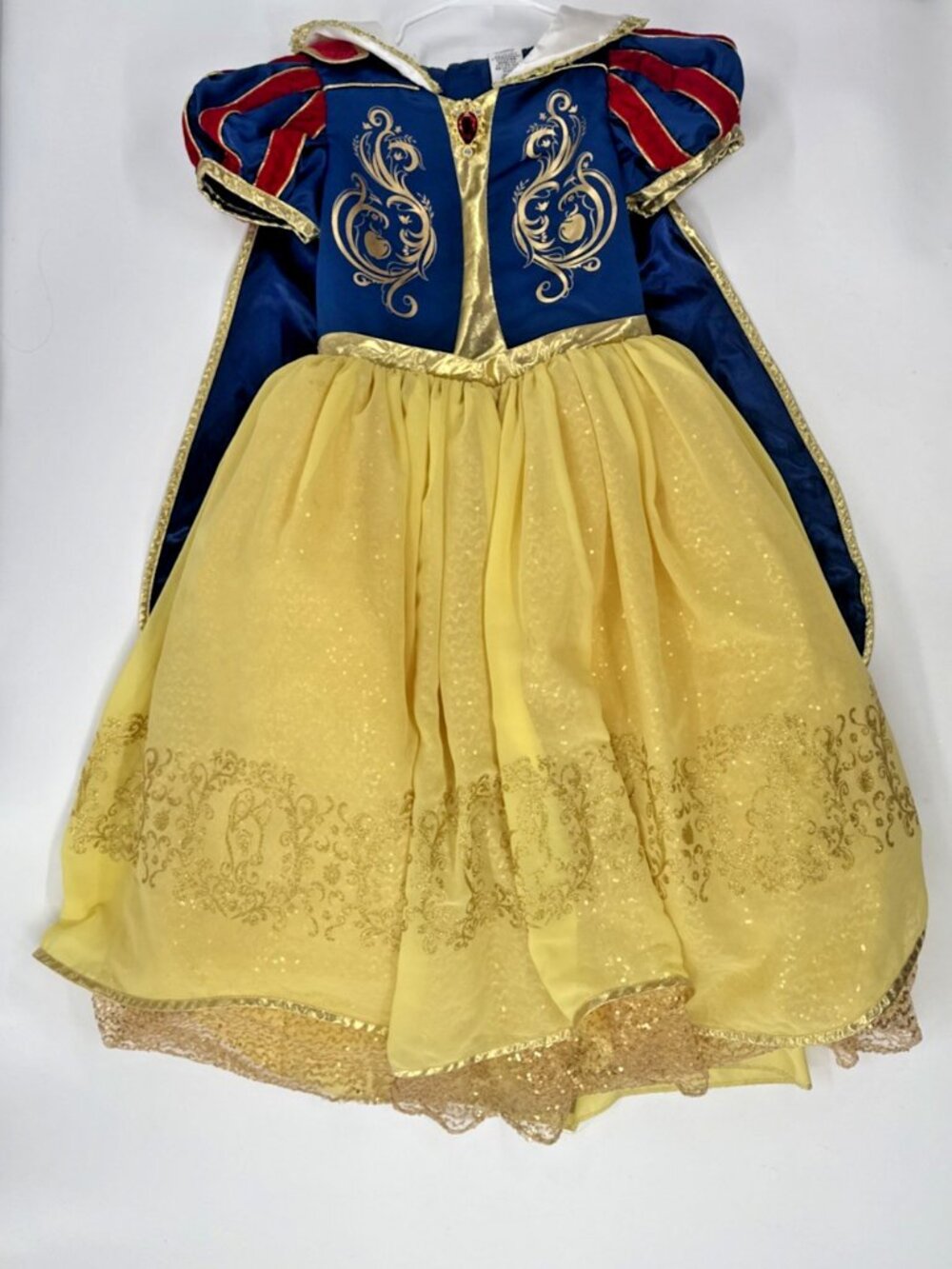Disney Parks Deluxe Snow White Dress w/Cape Teen Girls Size 13 Bibbidi Boutique - Picture 12 of 12